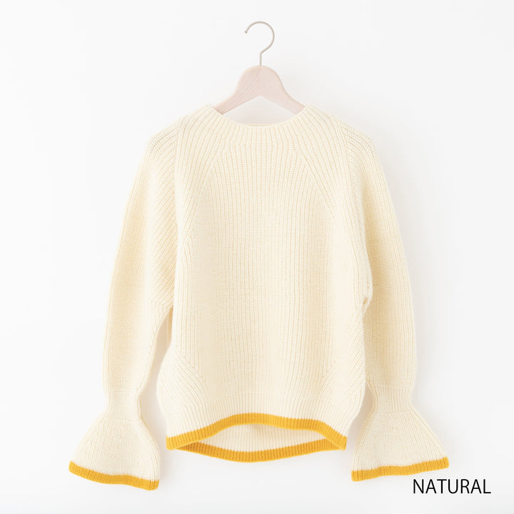 Recycle Wool Crew Knit Pullover<br>リサイクルウール クルーニットプルオーバー