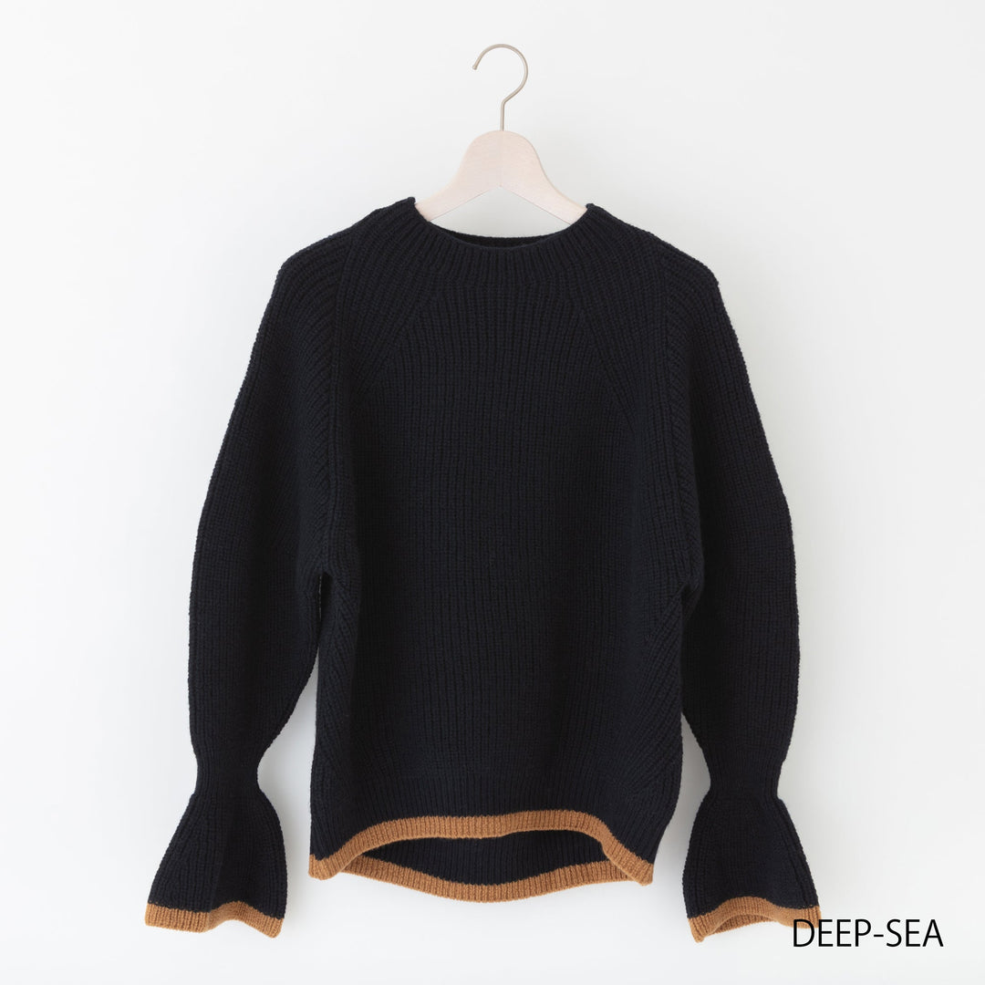 Recycle Wool Crew Knit Pullover<br>リサイクルウール クルーニットプルオーバー