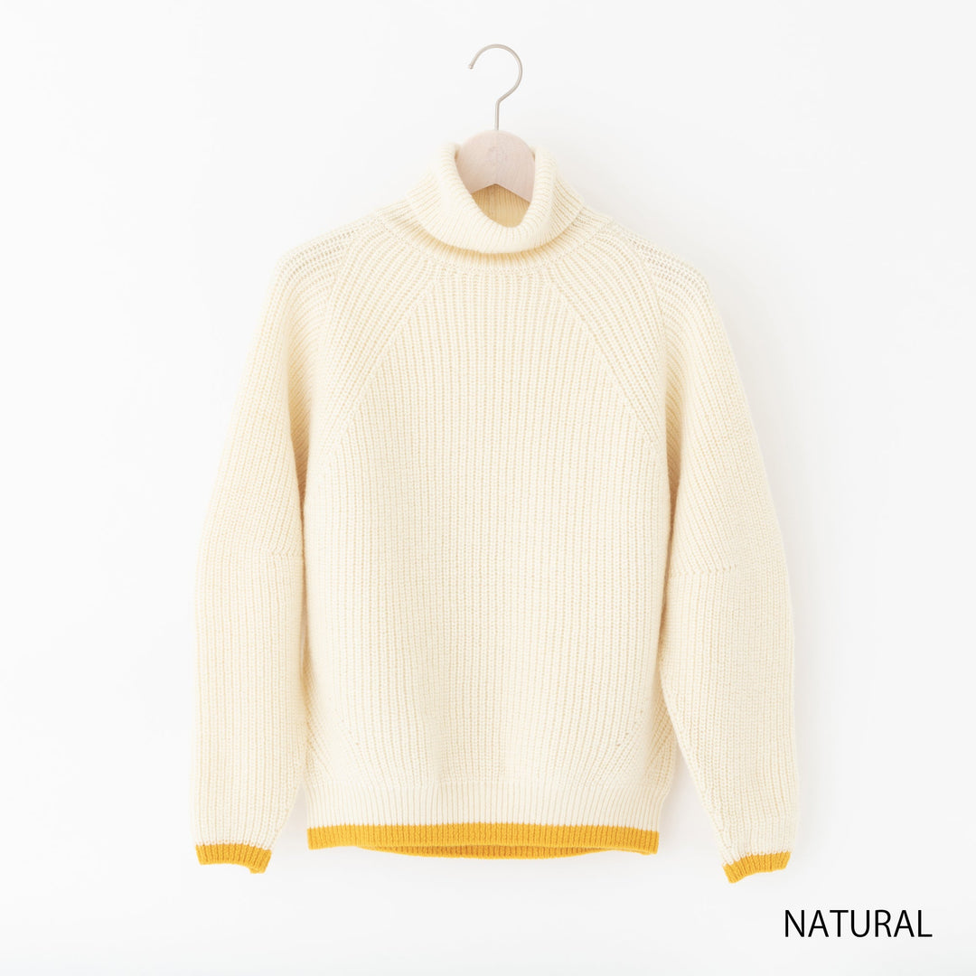 Recycle Wool Turtleneck Pullover<br>リサイクルウール タートルネックプルオーバー