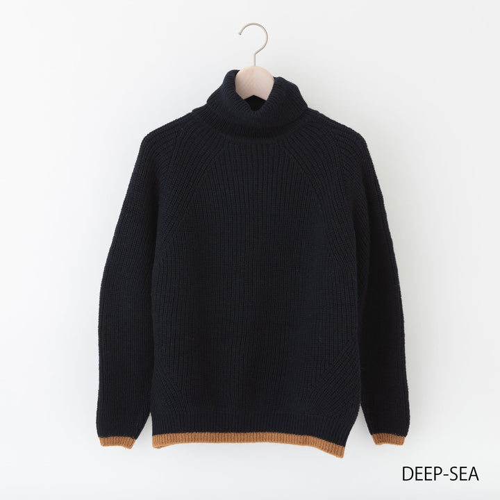 Recycle Wool Turtleneck Pullover<br>リサイクルウール タートルネックプルオーバー