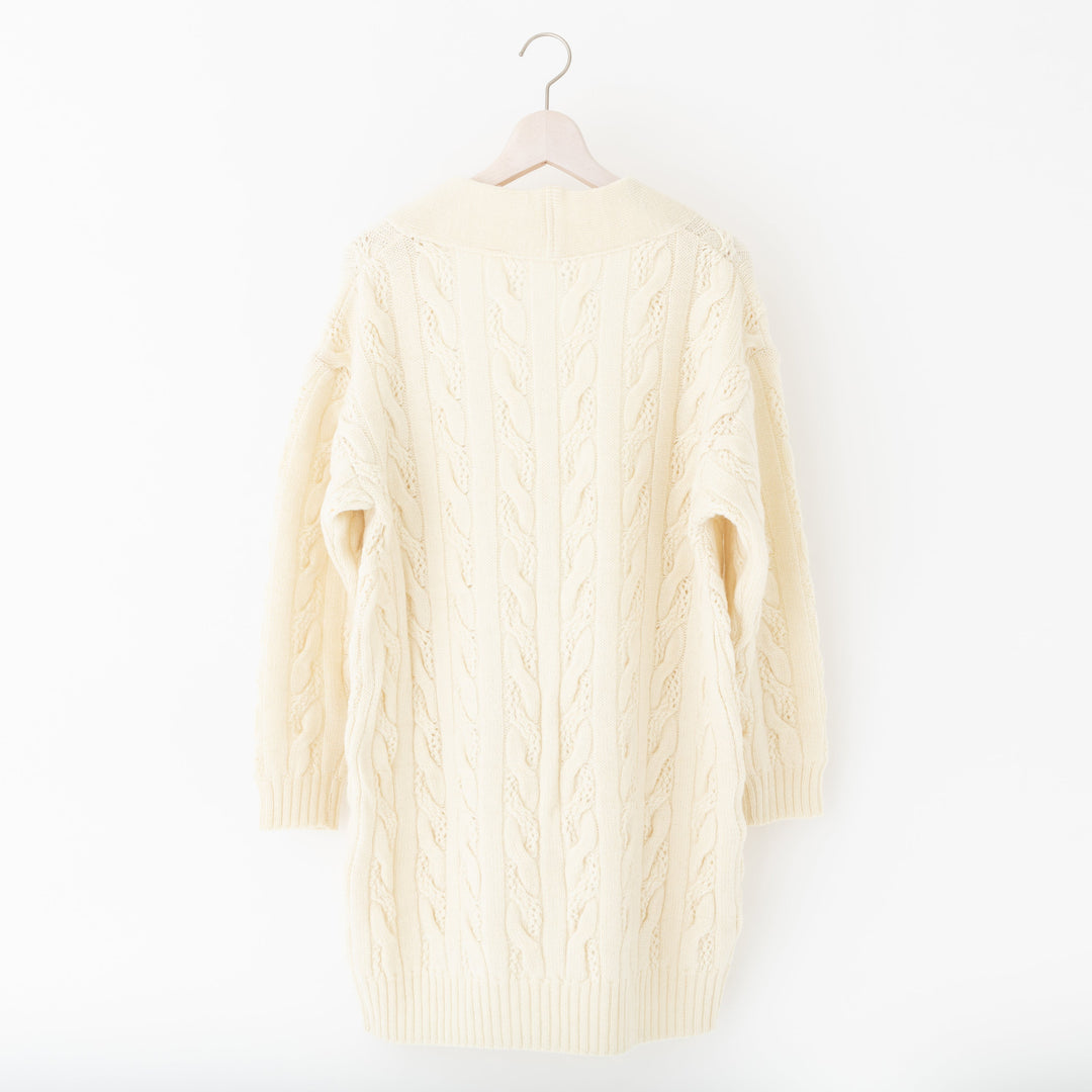 Recycle Wool Cocoon Cardigan<br>リサイクルウール コクーンカーディガン